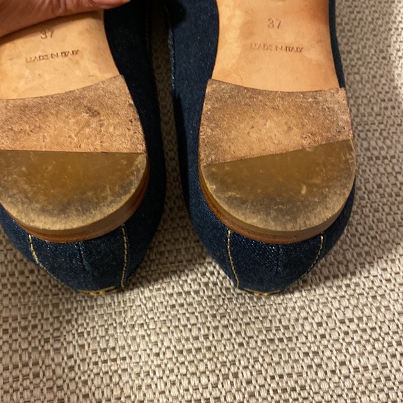 CHANEL Camilla denim flat sz37 - Picture 7 of 10